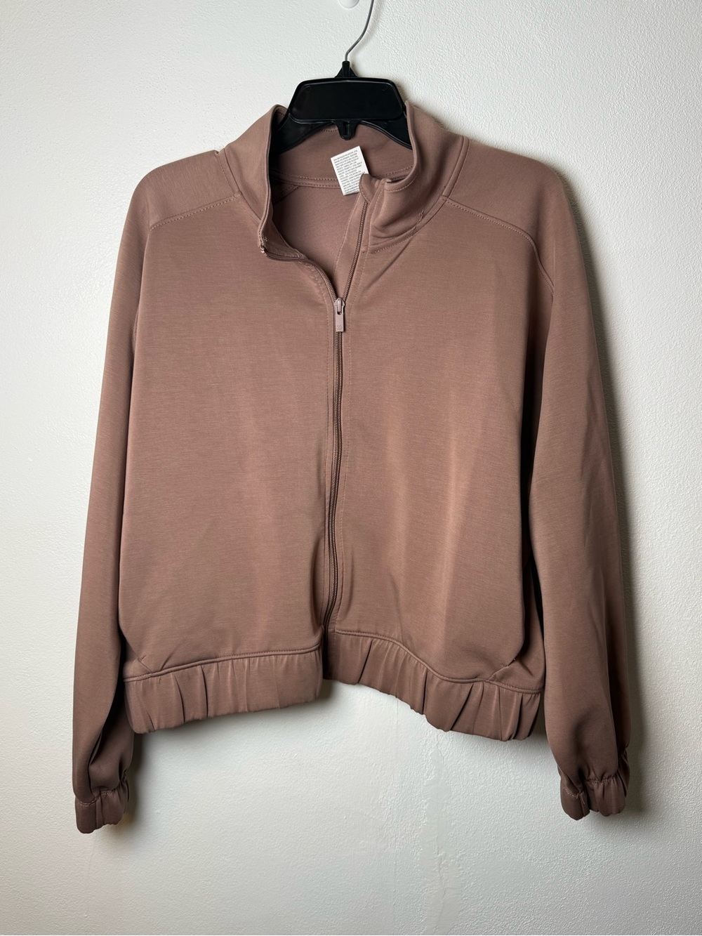 all in motion Mauve Brown Zip-Front Lightweight Jacket - Picture 2 of 4